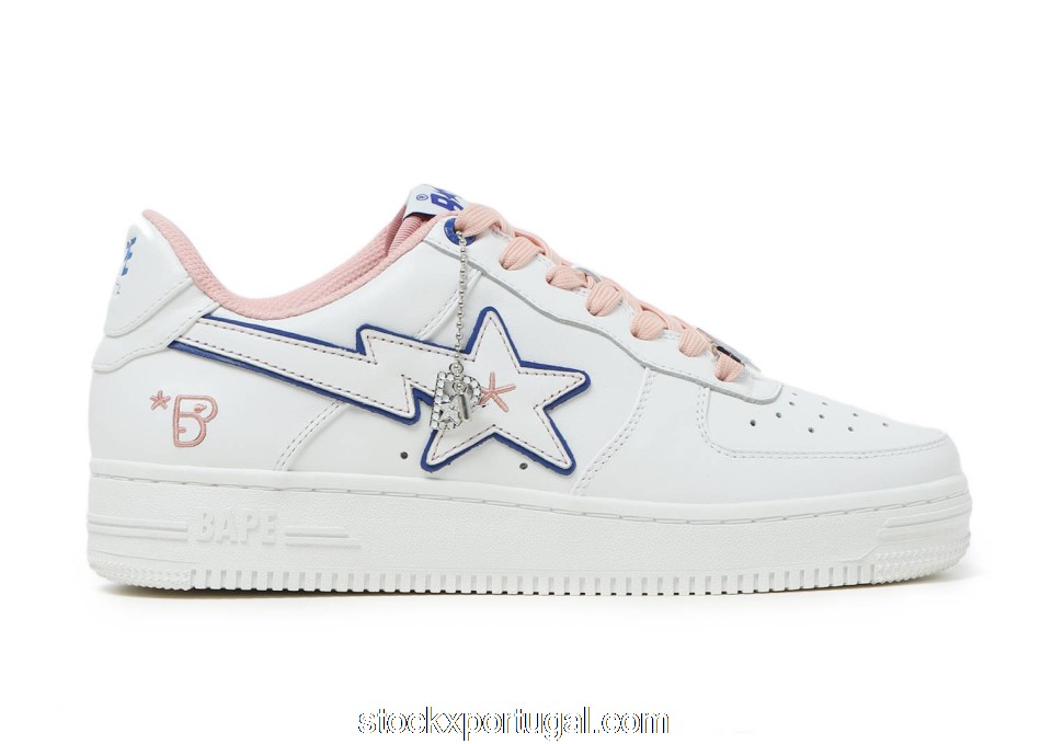 Outlet A Bathing Ape Bape Sta BAPY White Pink (W)