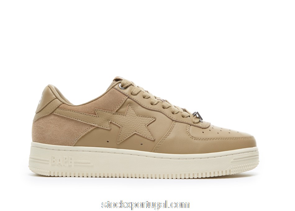 Outlet A Bathing Ape Bape Sta Low Suede Heel Beige 001FWG701042X