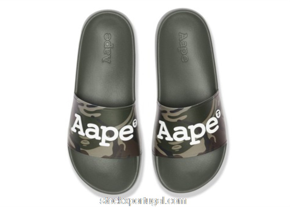 Outlet AAPE Slider Green AAPSHM6763XXI