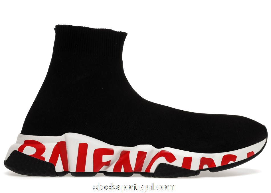 Outlet Balenciaga Graffiti Speed Red Sole 605972W05GE1095