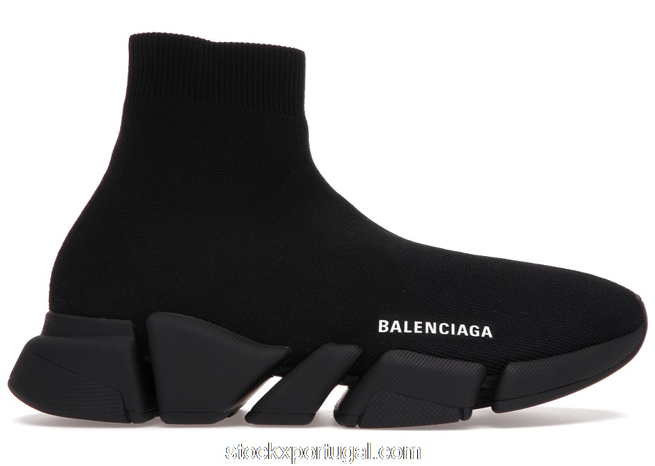 Outlet Balenciaga Speed 2.0 Triple Black 617239W2DB11013