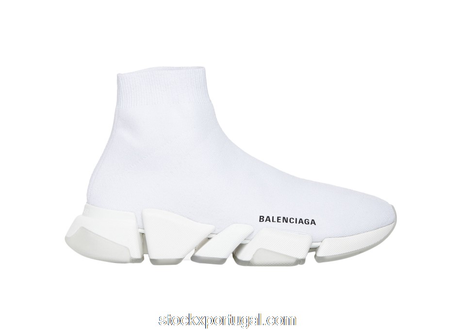 Outlet Balenciaga Speed 2.0 White (W) 654045W2DI29091