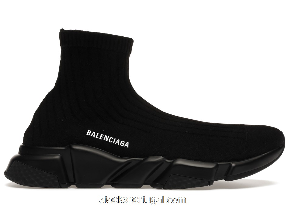 Outlet Balenciaga Speed Trainers Ribbed Knit 540818W1K601000