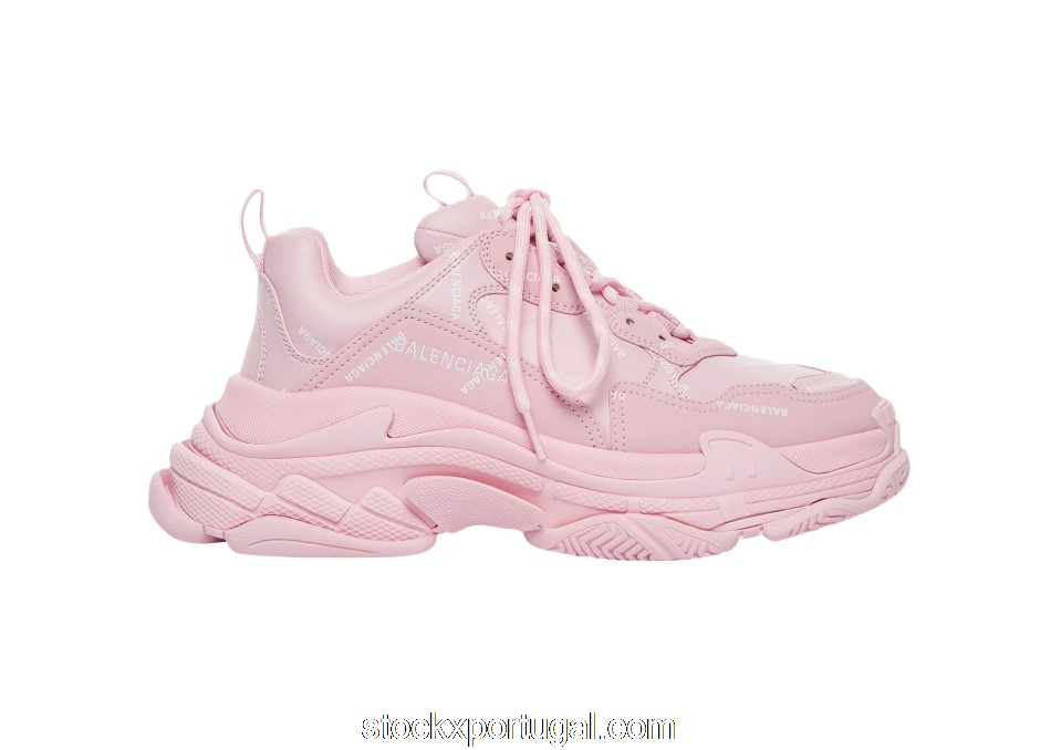 Outlet Balenciaga Triple S All Over Pink (W) 524039W2FA15090