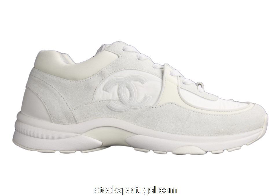 Outlet Chanel CC White Suede G33745 Y52846 0G975