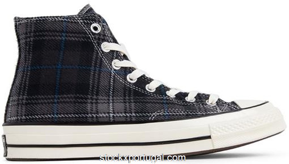 Outlet Converse Chuck Taylor All-Star 70 Hi Plaid Pack Black 162405C