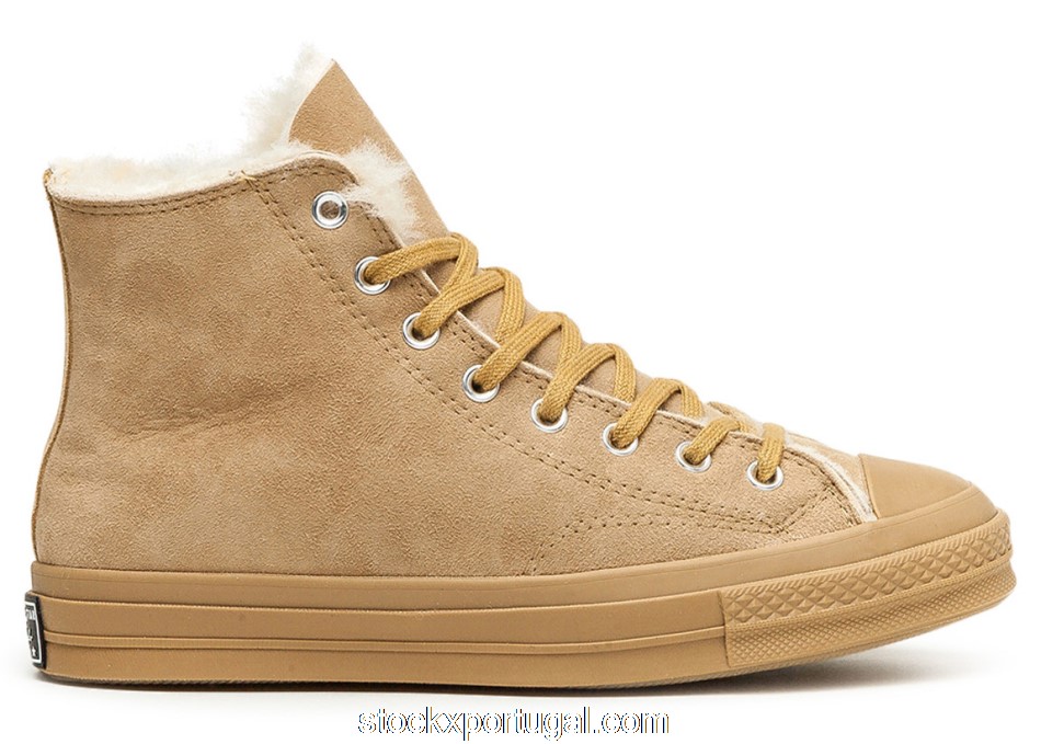 Outlet Converse Chuck Taylor All-Star 70 Hi Shearling Iced Coffee 166318C