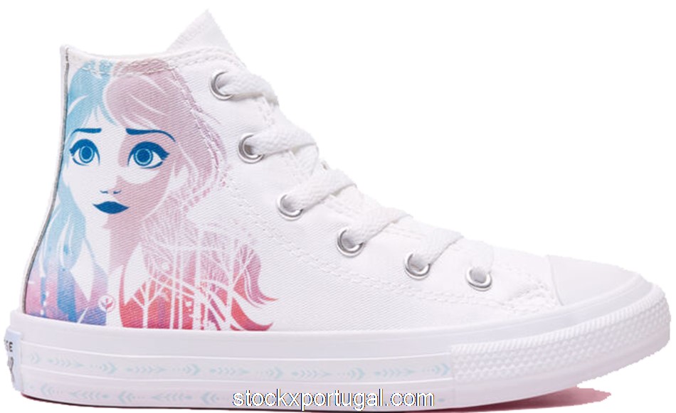 Outlet Converse Chuck Taylor All-Star Hi Frozen 2 White (PS) 367353F