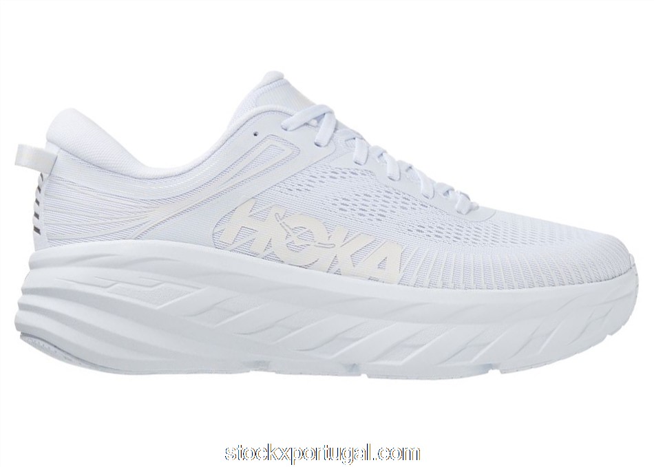 Outlet Hoka One One Bondi 7 White 1110518-WWH