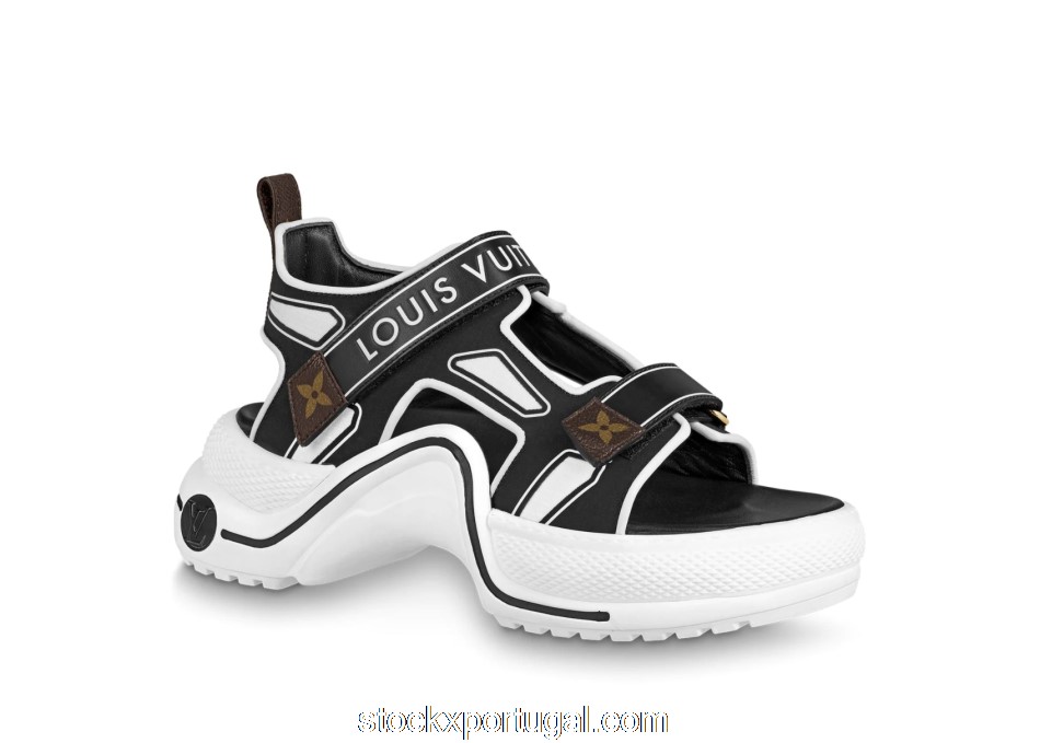 Outlet Louis Vuitton Archlight Sandal Black White (W) 1A7U60