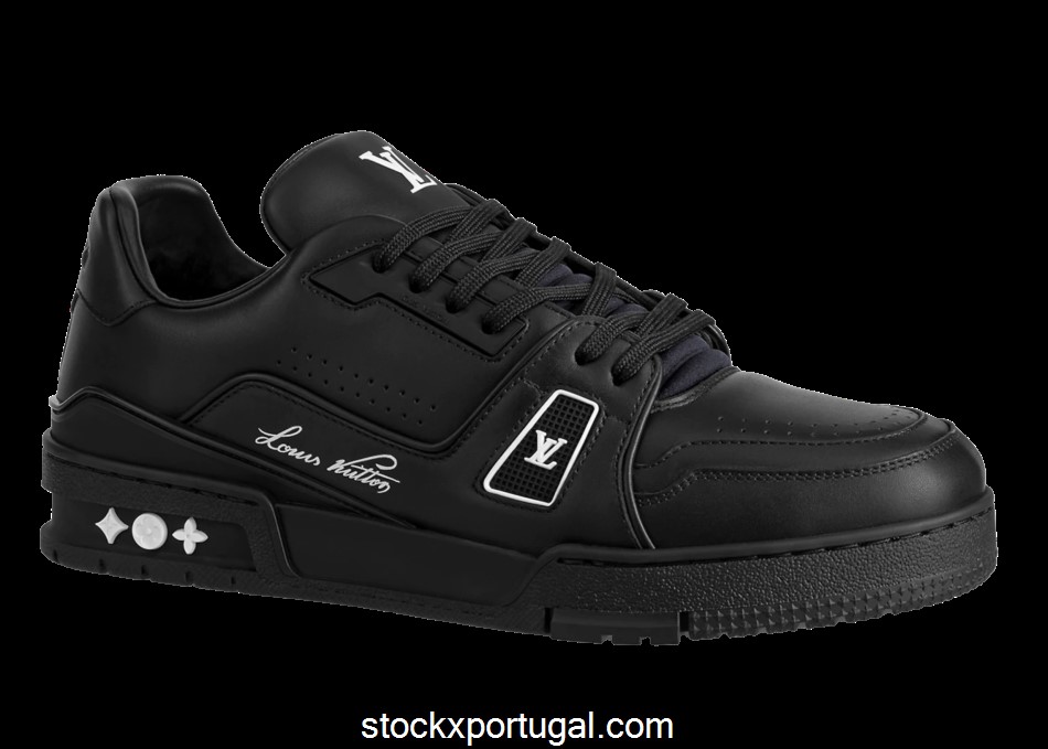 Outlet Louis Vuitton LV Trainer Black Wool 1A9AFM