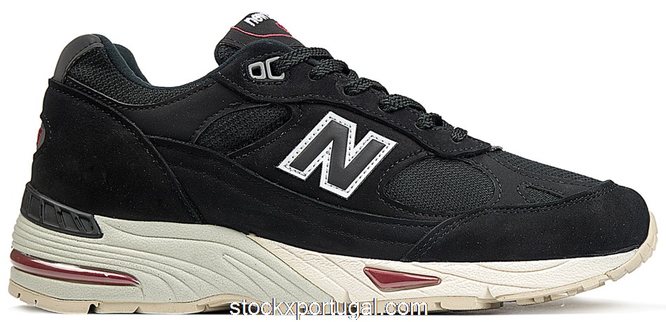 Outlet New Balance 991 Made in England Black Red