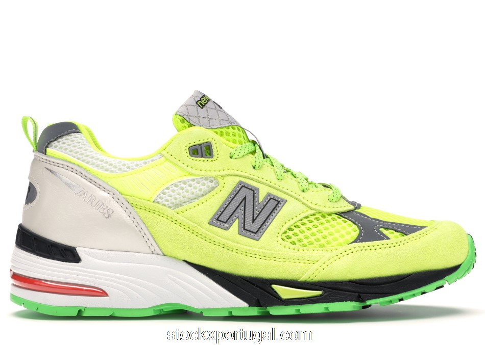 Outlet New Balance 991 MiE Aries Neon