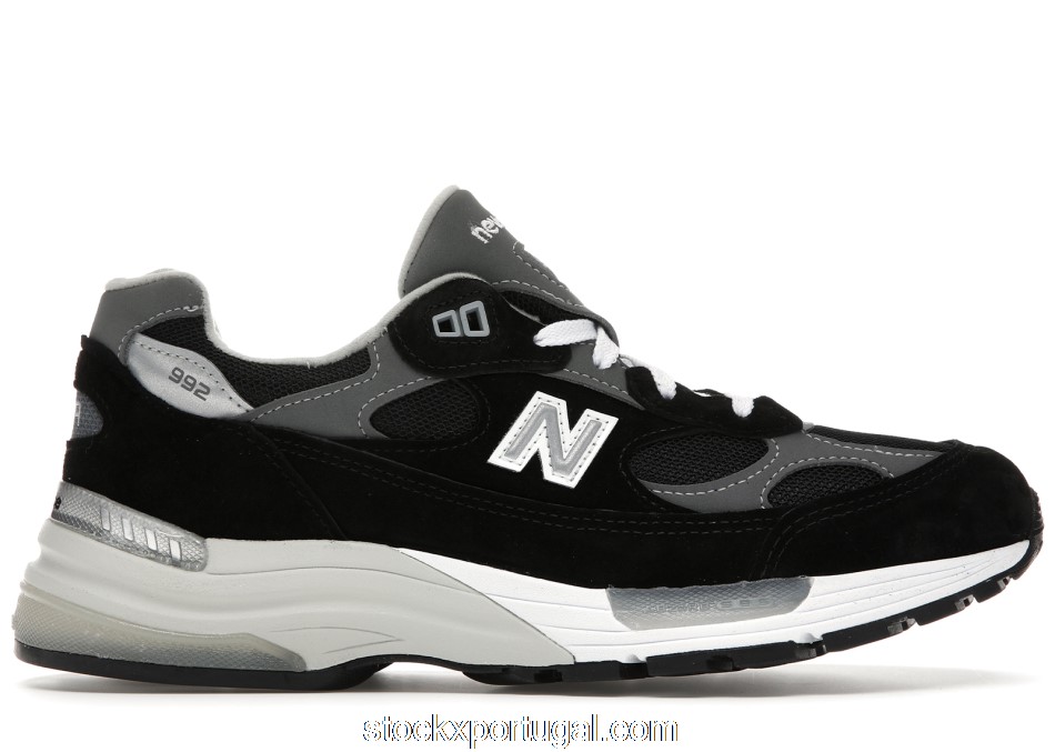 Outlet New Balance 992 Black Grey Suede M992EB