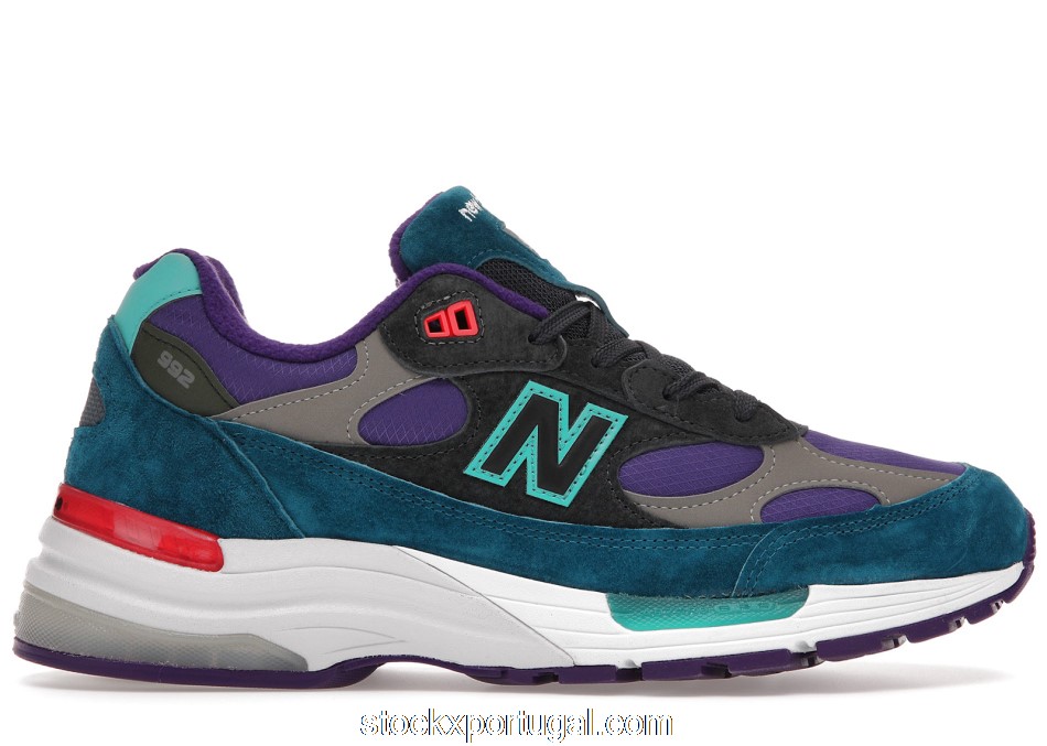 Outlet New Balance 992 Concepts Purple Grey Green M992TC