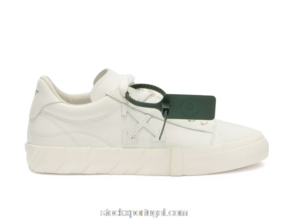 Outlet OFF-WHITE Vulc Low Leather White White (W) OWIA178S22LEA0020101