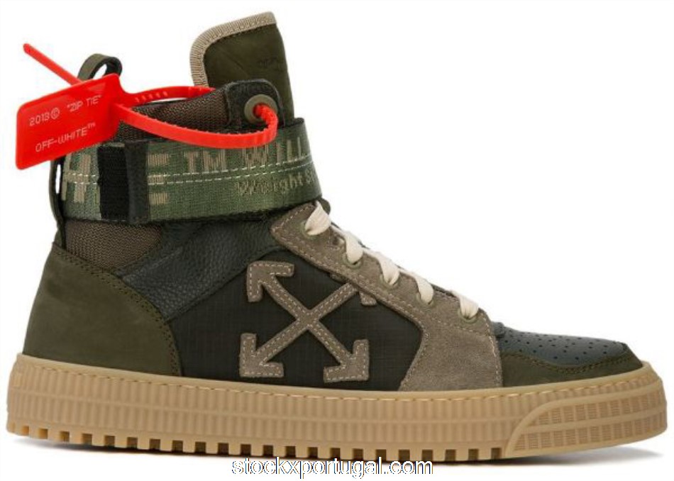 Outlet Off-White High Top Olive OMIA065R198000164300
