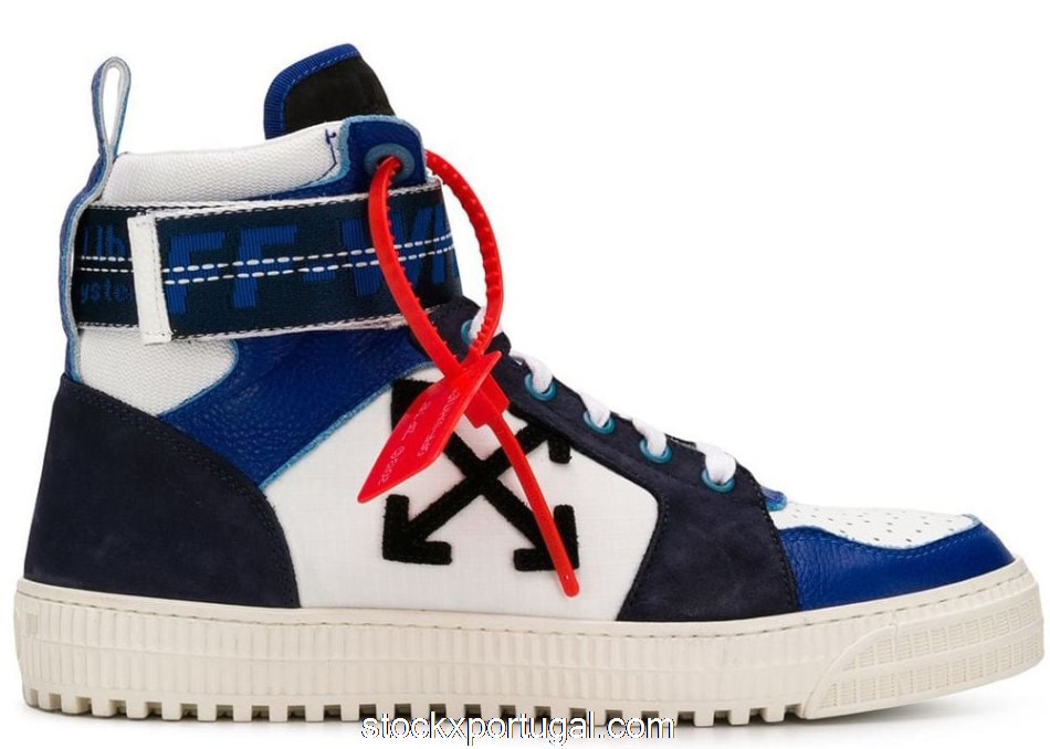 Outlet Off-White Industrial Belt Hi Top Blue OMIA102R198000013010