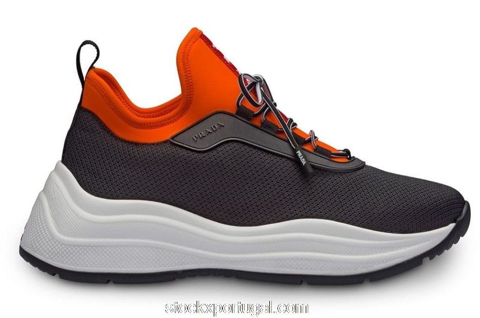 Outlet Prada Neoprene Orange Black 4E3406_3KTP_F091F