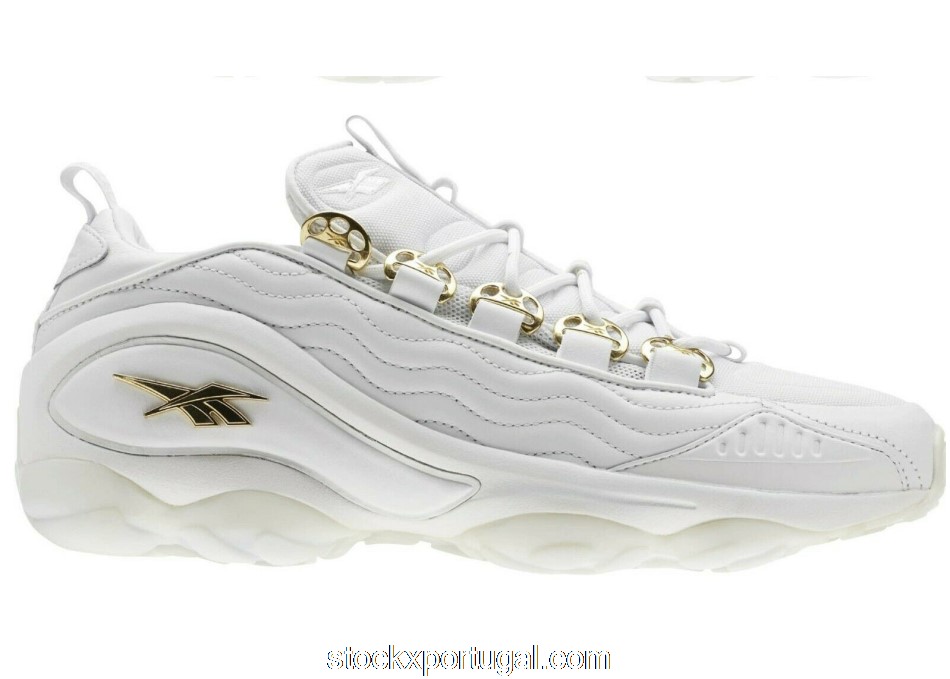 Outlet Reebok DMX Run 10 AFF White Sleek Metallic Gold CN1653