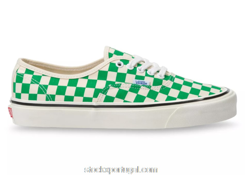 Outlet Vans Authentic 44 DX Anaheim Factory Emerald Checkerboard VN0A54F241H