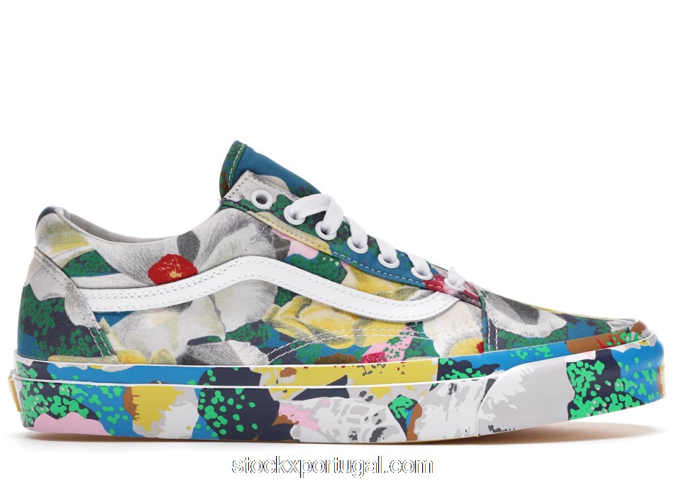 Outlet Vans Old Skool KENZO Floral Yellow VN0A4P3X01H