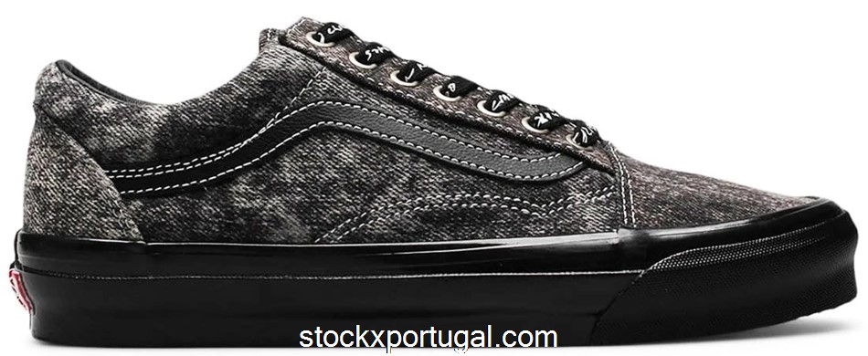 Outlet Vans Old Skool LX Jim Goldberg Acid Wash Denim Black VN0A4P3X00U