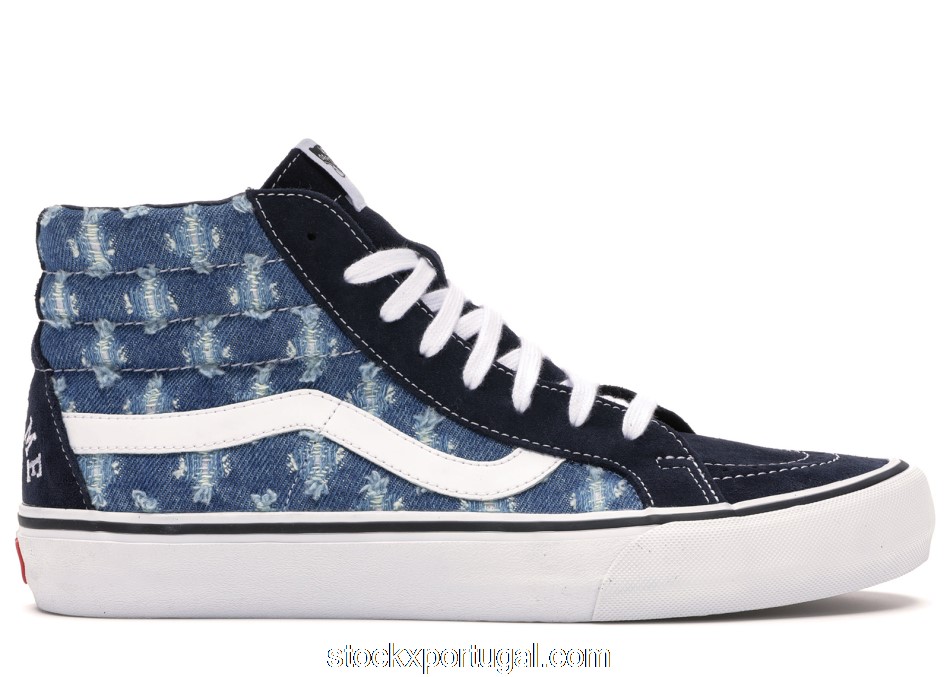 Outlet Vans Sk8-Hi Supreme Hole Punch Denim Blue VN0A38Z32DD