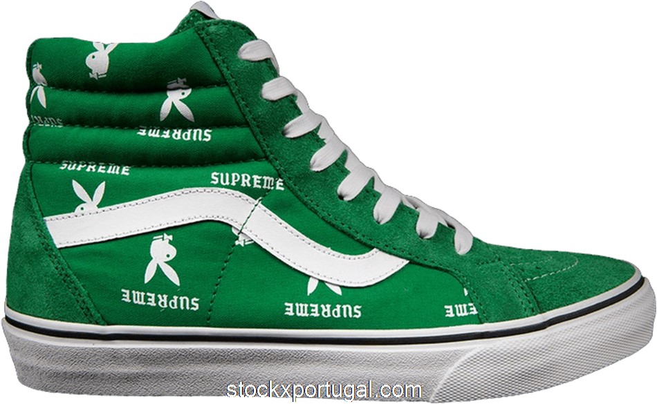Outlet Vans Sk8-Hi Supreme x Playboy Green VN-0TVMD7N