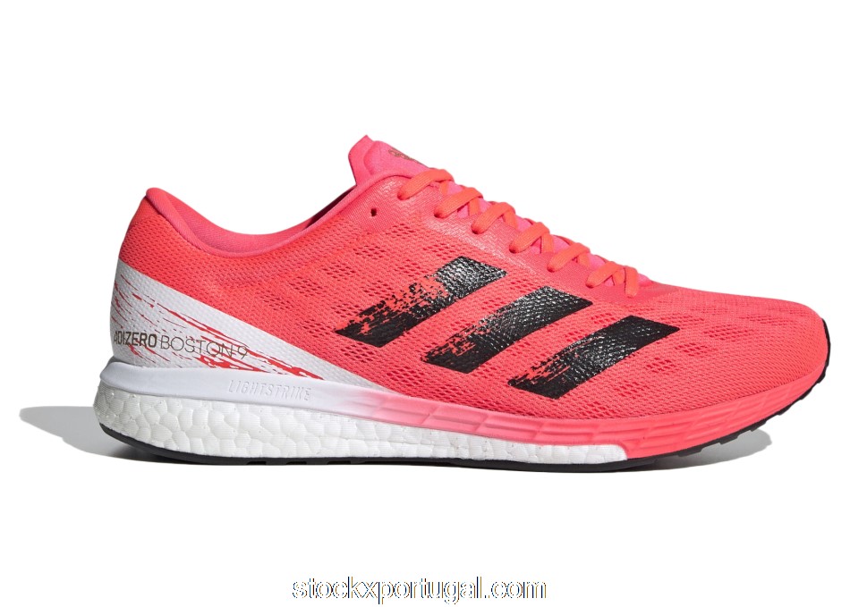 Outlet adidas Adizero Boston 9 Signal Pink Black EG4671