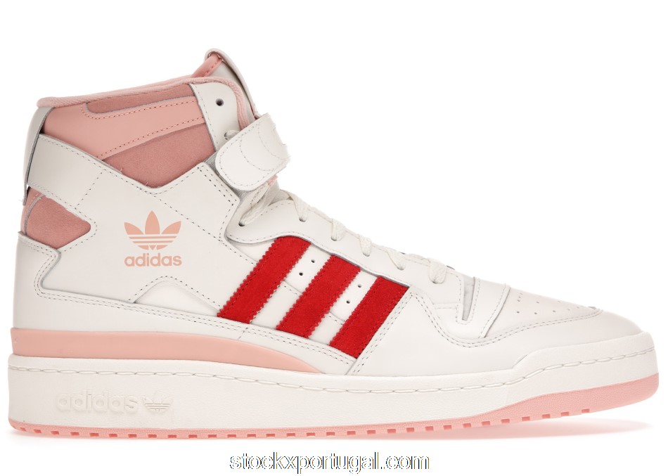 Outlet adidas Forum 84 Hi Off White Pink Red H01670