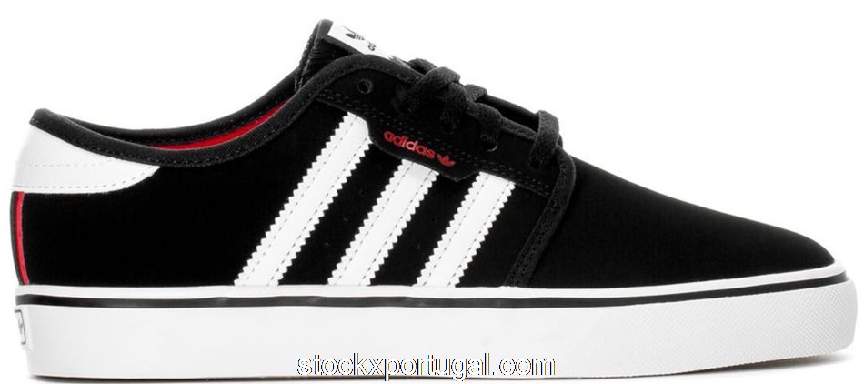 Outlet adidas Seeley Black White Scarlet (Youth) BY4078