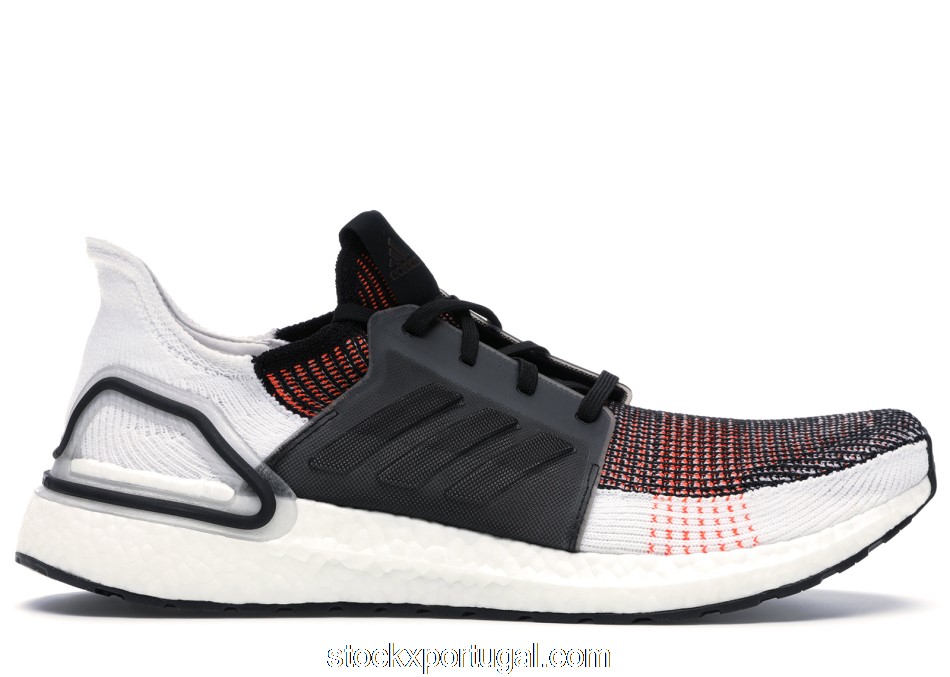 Outlet adidas Ultra Boost 2019 Black White Solar Orange G27519