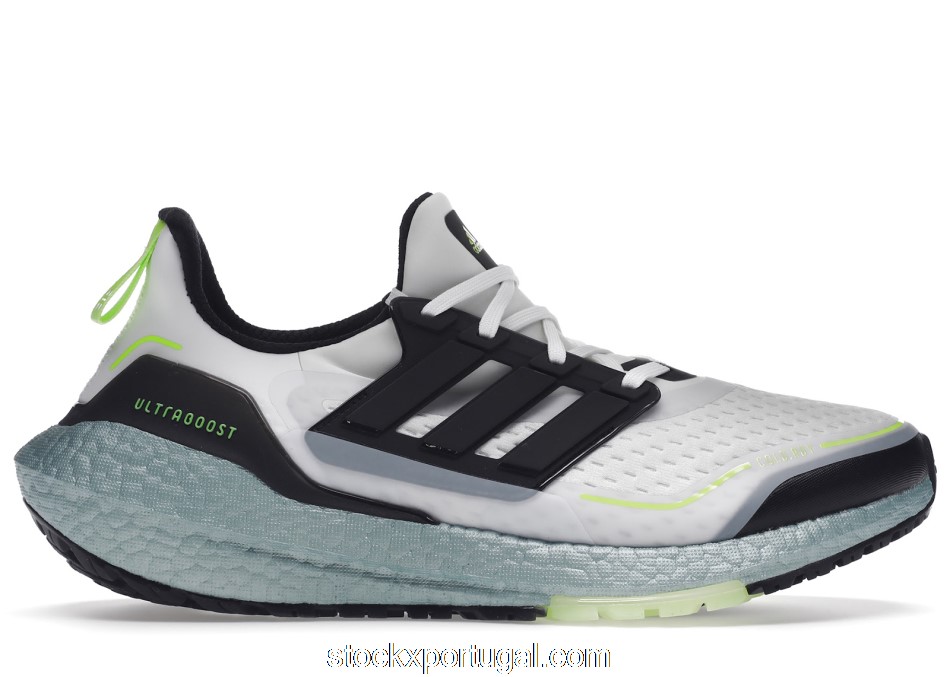 Outlet adidas Ultra Boost 21 Cold.Rdy White Signal Green S23898
