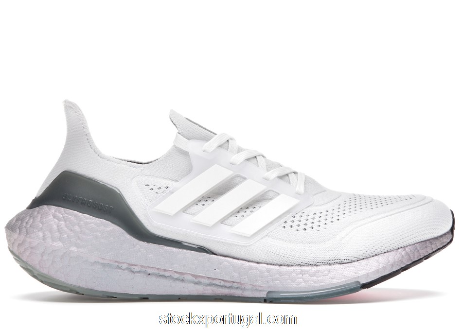 Outlet adidas Ultra Boost 21 Crystal White Hazy Green FY0383
