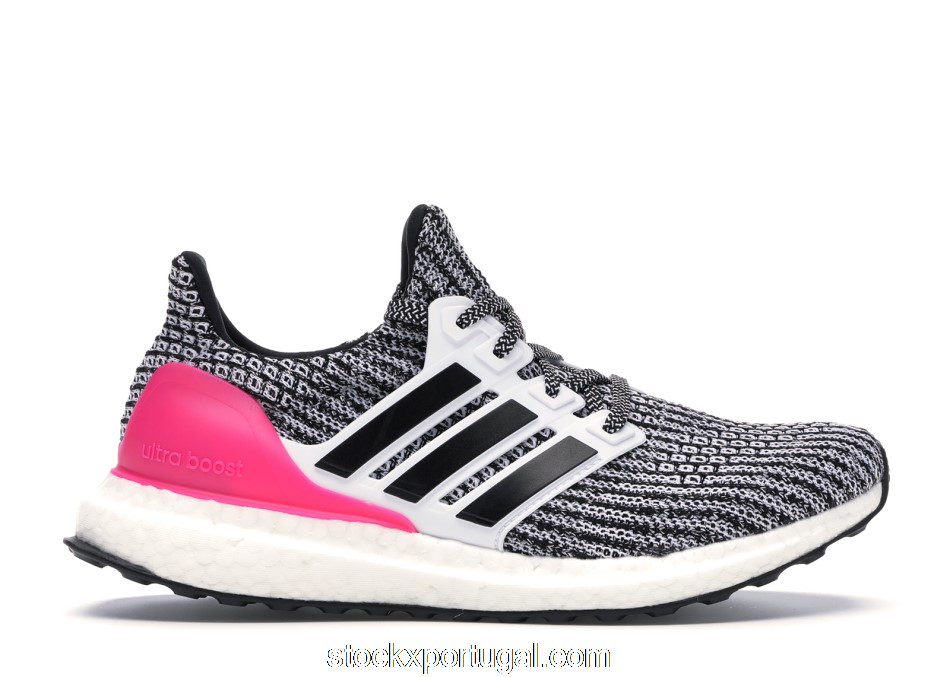 Outlet adidas Ultra Boost 4.0 White Black Pink (Youth) B43508