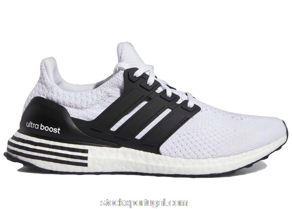 Outlet adidas Ultra Boost 5.0 DNA White Black Heel Stripes GX9334
