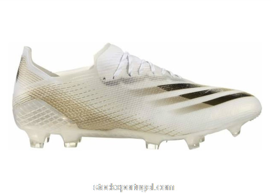 Outlet adidas X Ghosted.1 FG White Black Gold EG8258